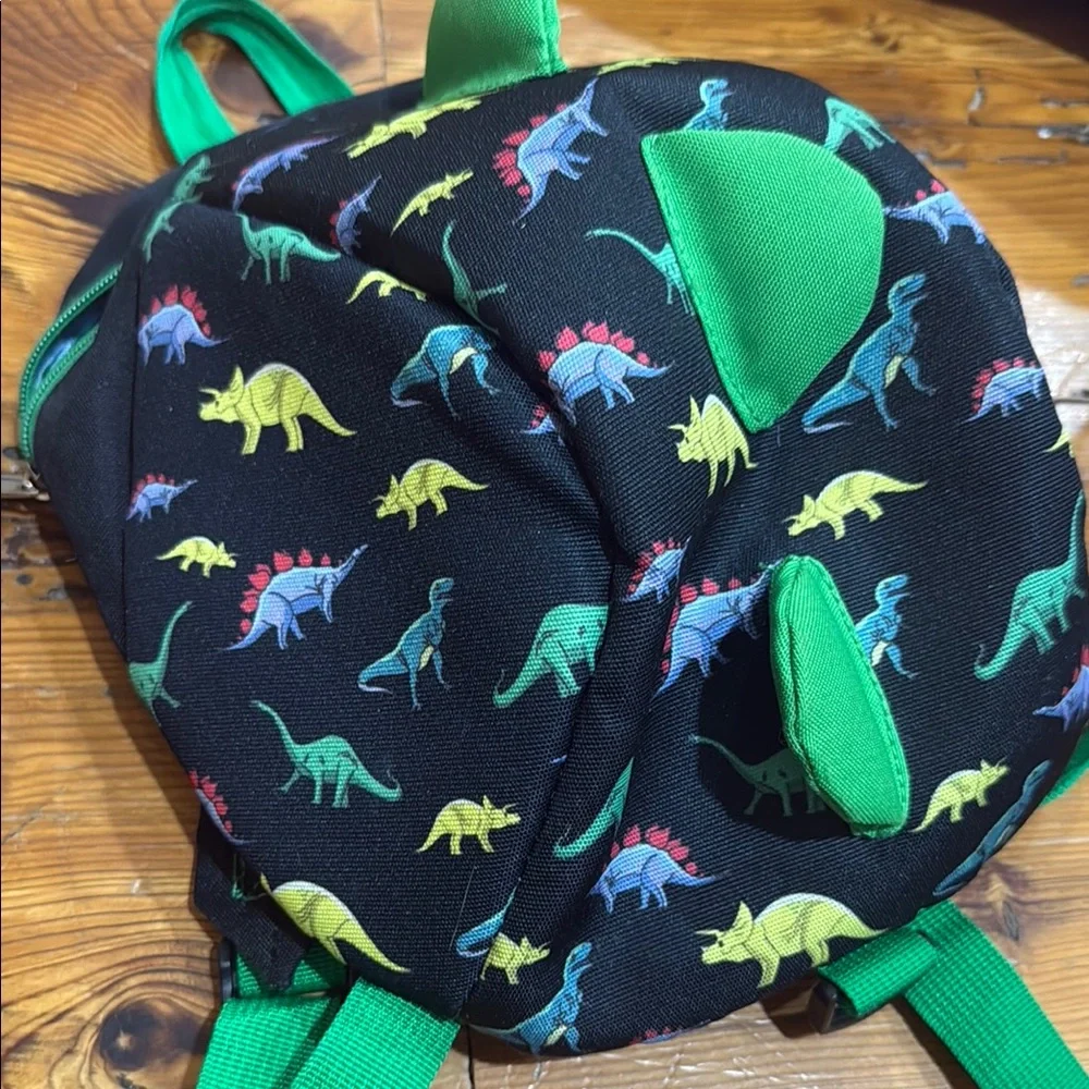 Dinosaur Adventure Kids Backpack - Black and Green